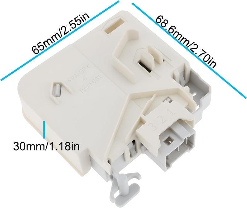 Micro Traders Washing Machine Door Interlock Switch 616876 62BS42C Compatible with Bosch WAE16423IT/02 - Image 4